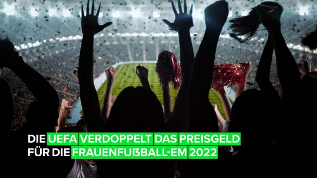 Die UEFA verdoppelt das Preisgeld für die Frauenfußball-EM 2022