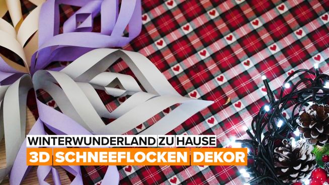 Winterdekor – 3D-Papierornamente